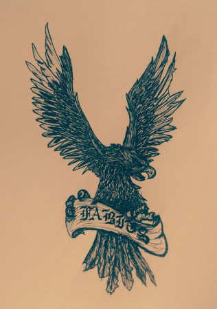 Aquila - Biro su cartoncino liscio 21X30 - collezione privata