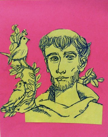 San Francesco - Biglietto hand made - collezione privata