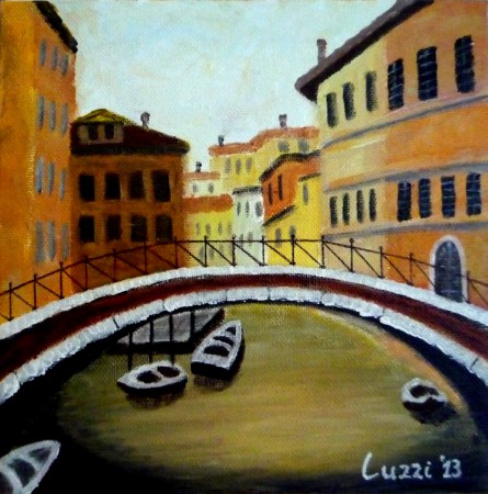 Canale di Venezia - acrilici su tela 20x20 - collezione privata